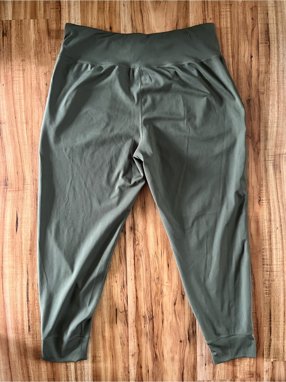 Under Armour Olive Green Jogger Leggings XL High Rise Pocket Athletic Pants - Picture 3 of 3